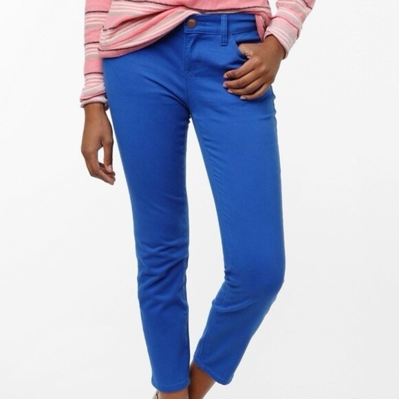 Calvin Klein, size 10, royal blue jeans. Slim straight leg - Picture 1 of 10